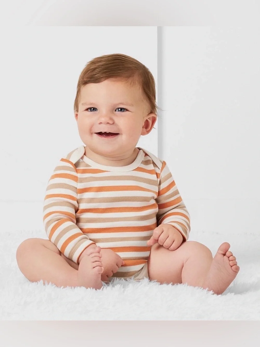 NWT Member’s Mark 4-pack Long Sleeve Organic Cotton Bodysuit